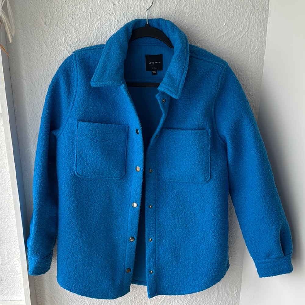 Blue Button-Up Jacket